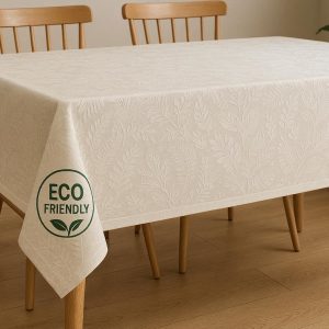 Eco Friendly Polyester Jacquard Tablecloth